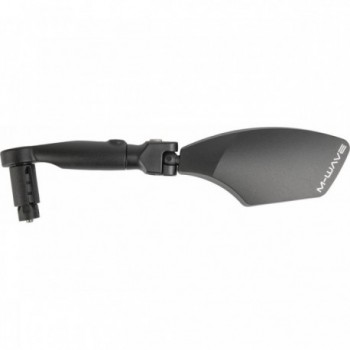 Specchio per Bicicletta M-WAVE Spy Space Barend Sinistro Nero, Montaggio Manubrio 15-23mm - 2 - Specchi - 0887539033217