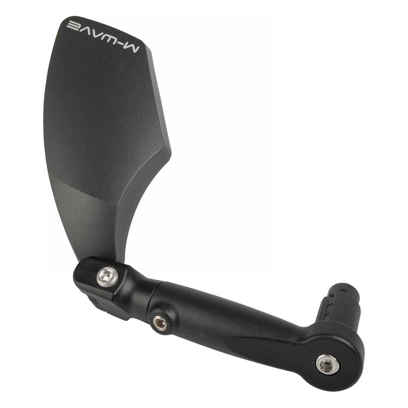 M-WAVE Spy Space Left Barend Bicycle Mirror Black, Handlebar Mount 15-23mm - 3