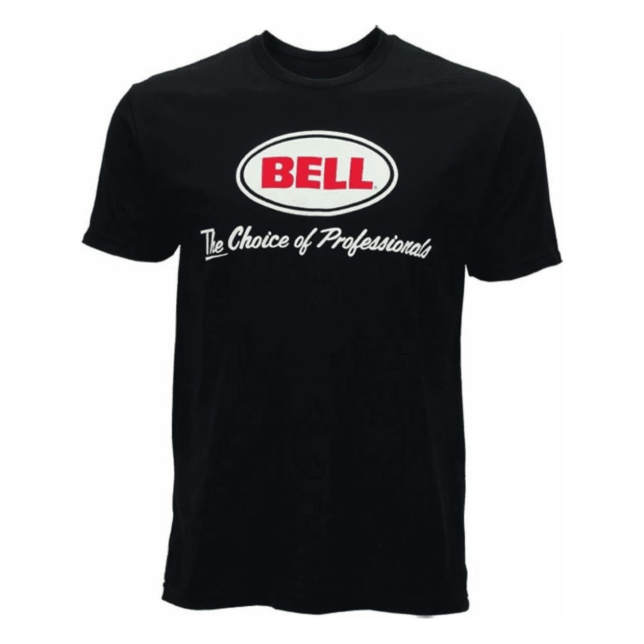 Black Cotton T-shirt BELL with Logo, Size S - Soft and Comfortable - 1