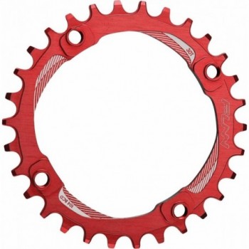 34D Red 7075 Aluminum CNC Chainring - Shimano Compatible BCD 104mm - 1