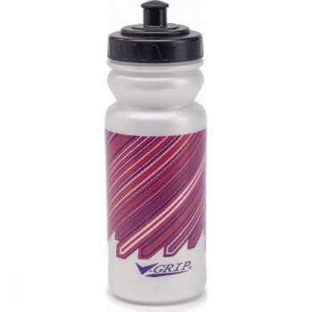 Transparent V-Grip Water Bottle 550ml Pansy - Practical and Stylish - 1