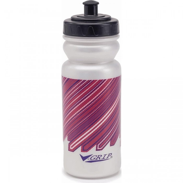 Transparent V-Grip Water Bottle 550ml Pansy - Practical and Stylish - 1