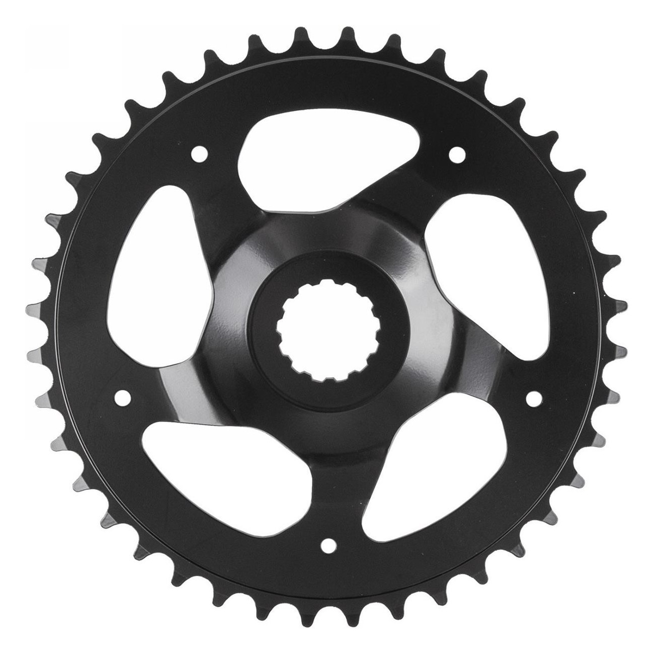 38T Black Steel E-Bike Gear for Bosch Gen3, 47mm Chainline, Direct Mount - 1