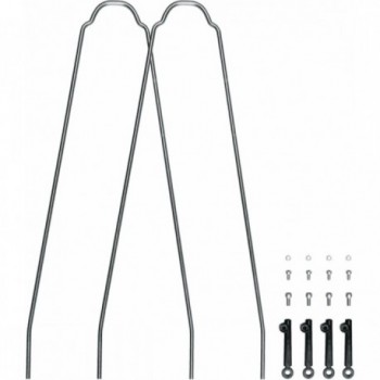 XL Silver Rod Kit for Velo 55 Cross Fenders - Compatible with 26-29 Inch Wheels - 1