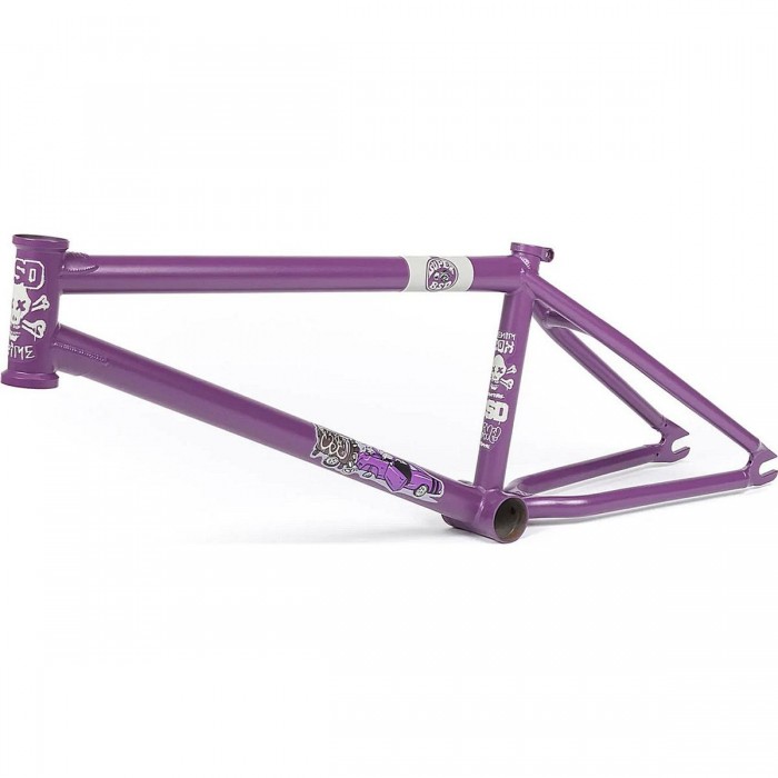 Cuadro Grime 21' Ciruela Loco en CrMo 4130 Sanko Japonés, Color Violeta, Modelo 2022 - 1