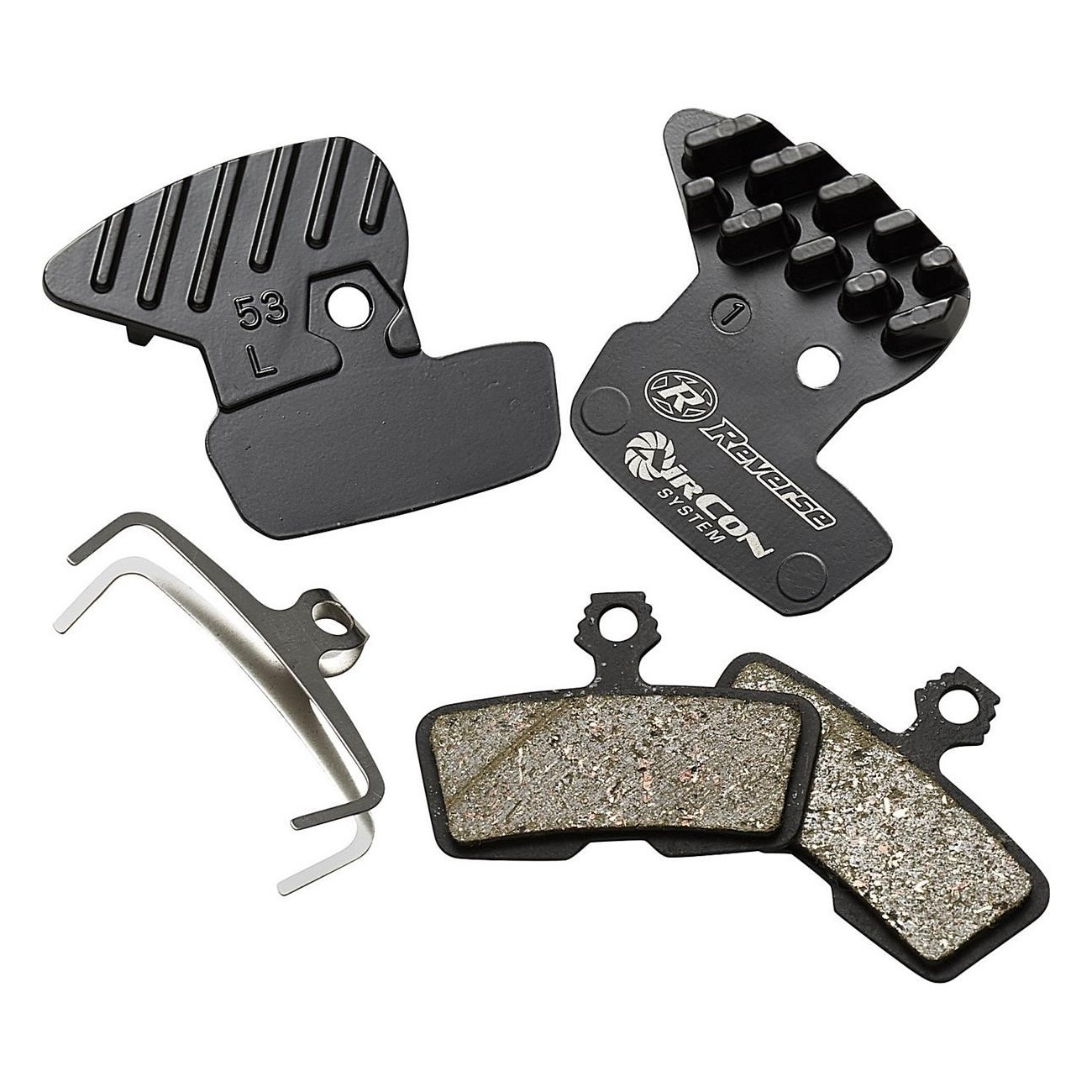 REVERSE AirCon Brake Pads with Cooling Fins - Compatible with Avid Code - 1