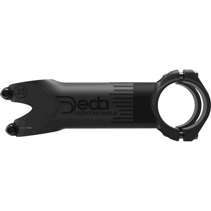 Deda Aluminum Handlebar Stem 35mm x 110mm, 82° Angle, 136g, Polish on Black - 1