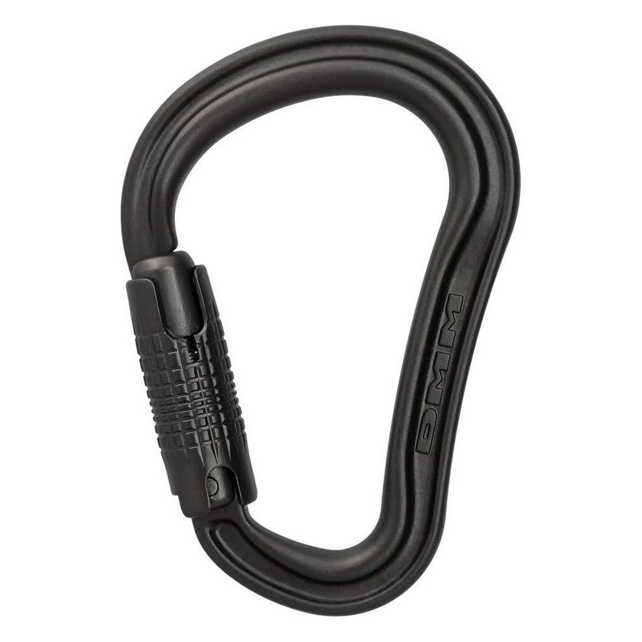 HMS Locksafe Carabiner Grey Matte 77g for Climbing with Short Gate - 1