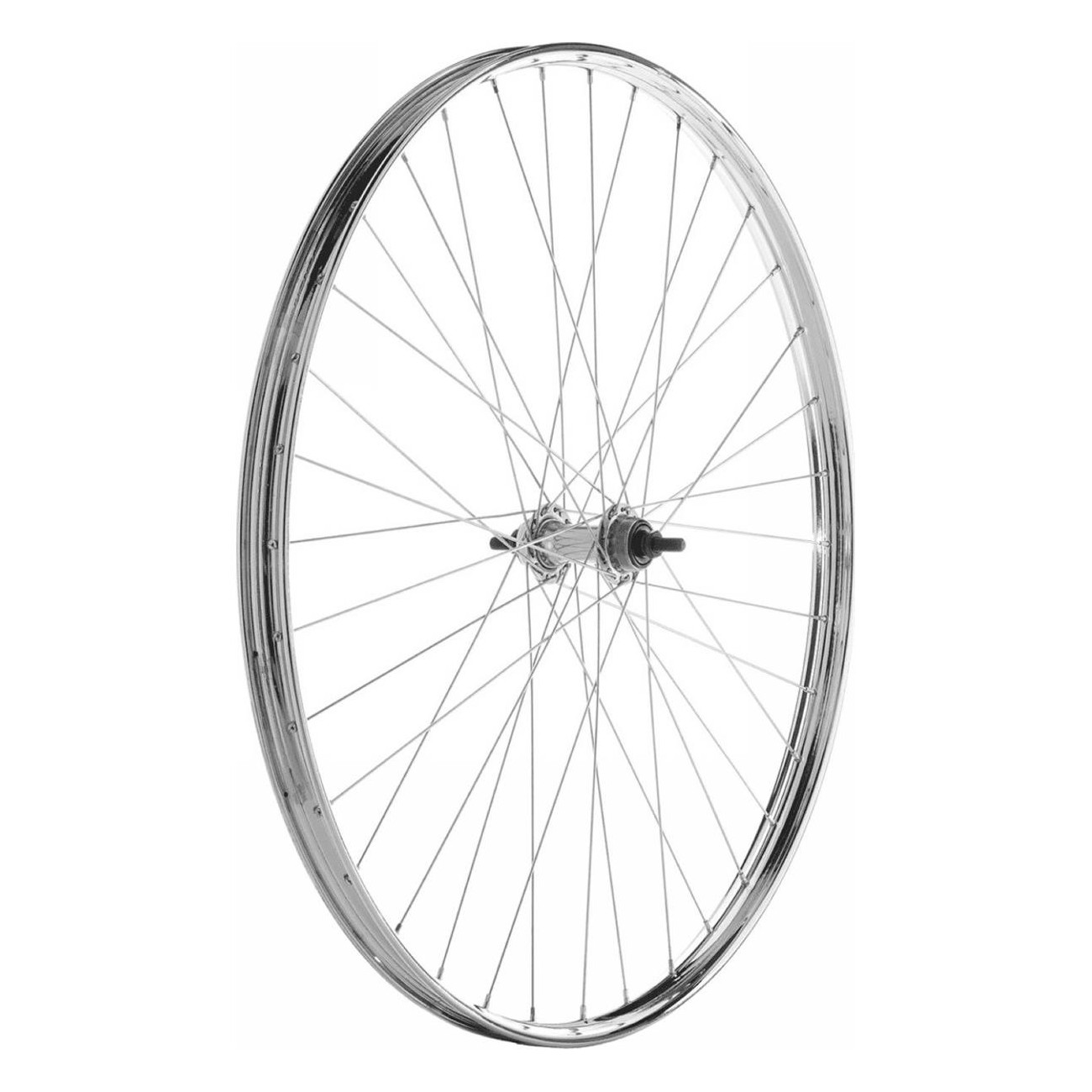 Ruota Anteriore 26' 3/8 in Acciaio per V-Brake con Dadi - Resistente e Affidabile - 1 - Ruote complete - 