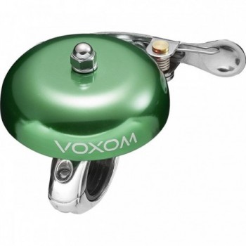 Voxom KL4 Bicycle Bell Green 56 mm - Retro Design in Brass and Aluminum - 1