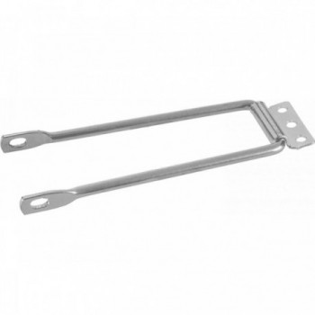 Placa Portaequipajes de Acero Silver 140mm para Ruedas 24''-28'' - 1