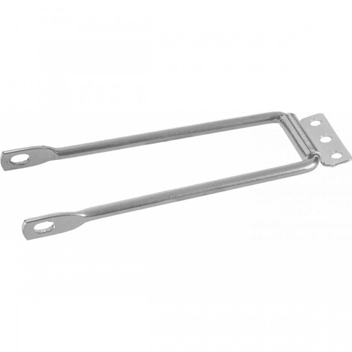 Placa Portaequipajes de Acero Silver 140mm para Ruedas 24''-28'' - 1