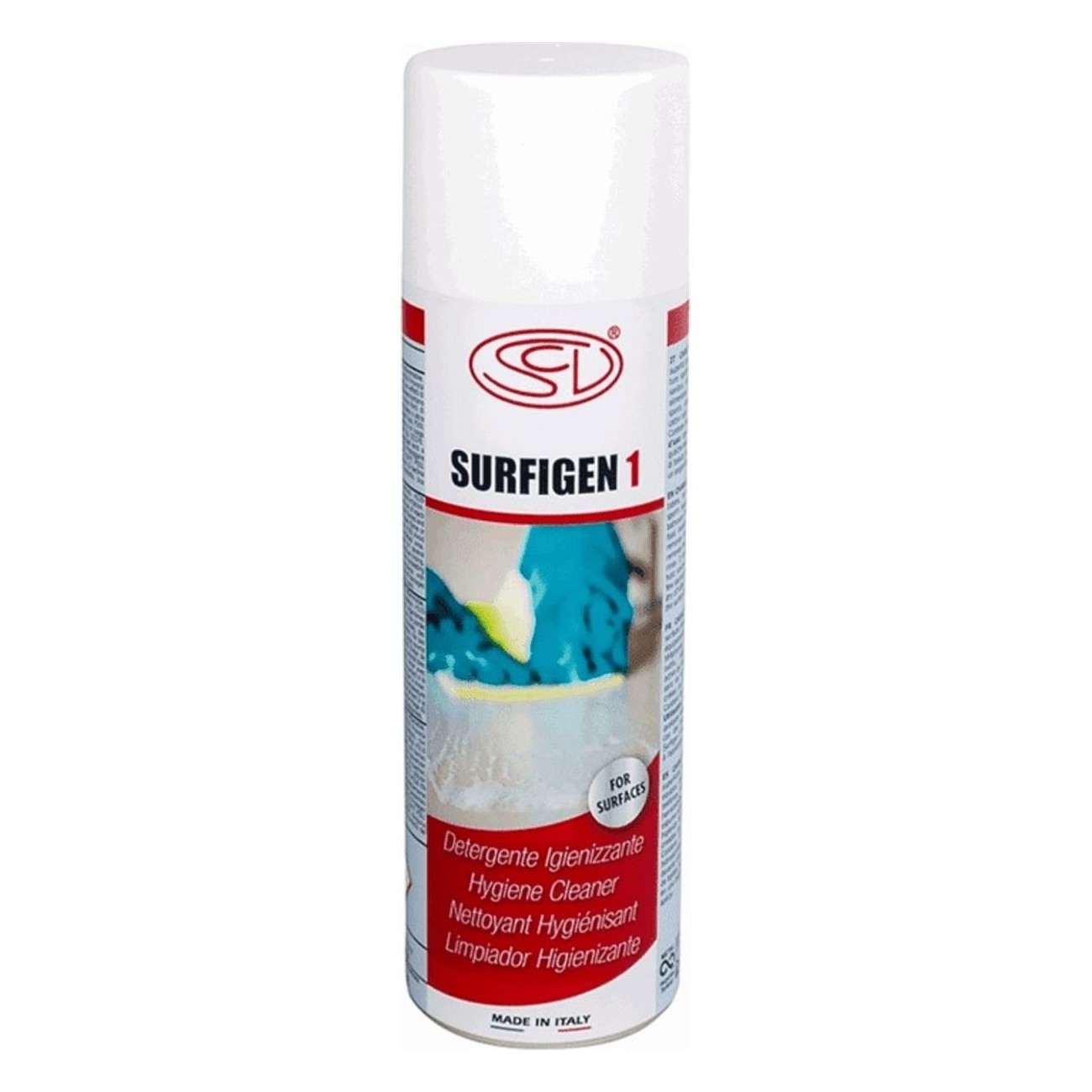 Désinfectant Spray 500ml avec Sels d'Ammonium Antibactériens pour Surfaces - 1