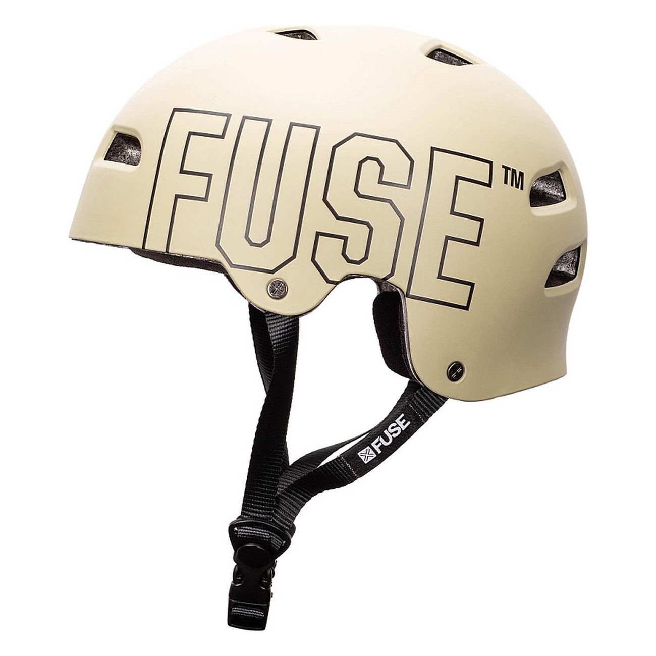 Casque Fuse Alpha Sable Mat Taille M-L avec Coque en ABS et Mousse EPS - 1