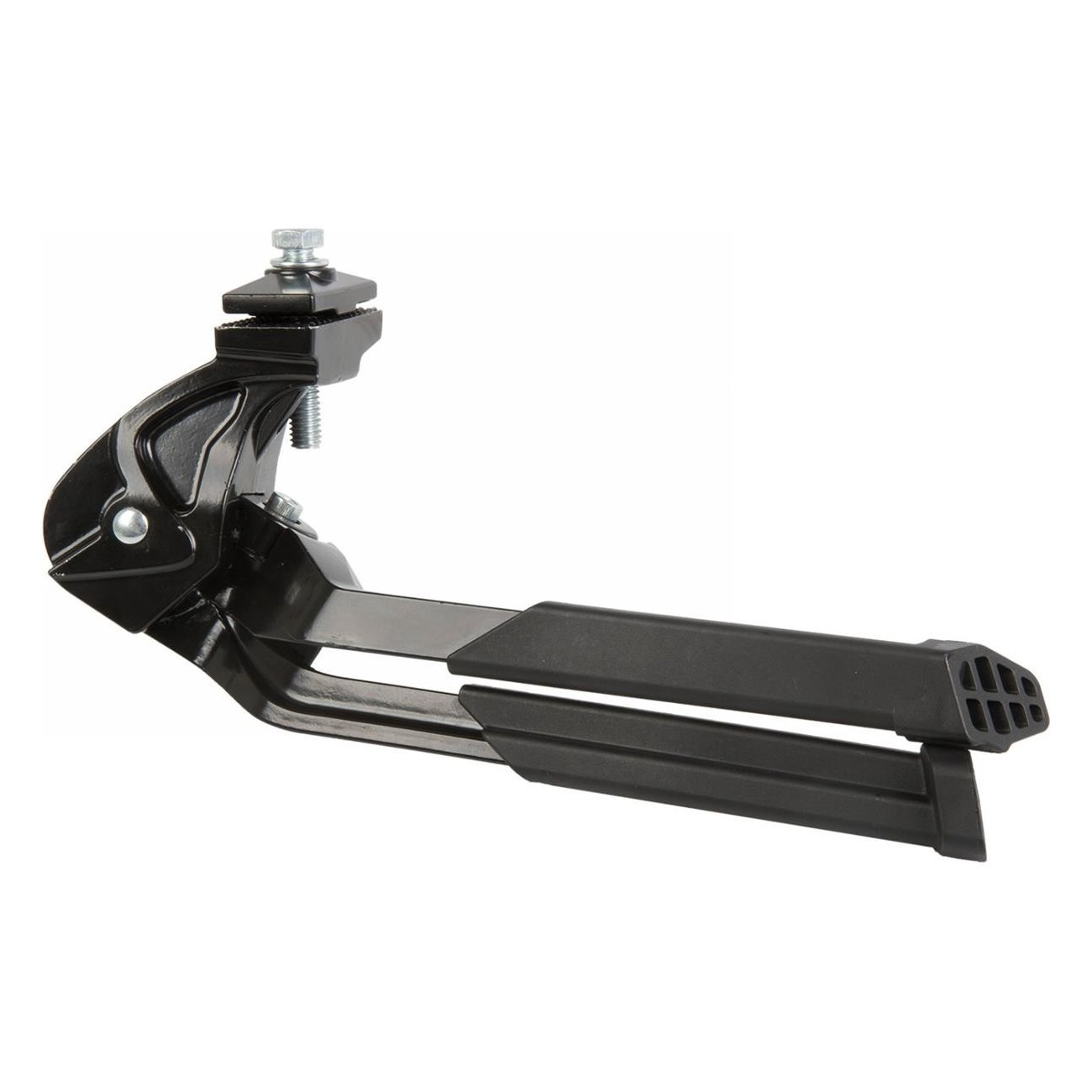 Cavalletto Bipode Heavy Duty in Alluminio Nero per E-bike e Cargo Bike, Carico Massimo 40 kg - 2 - Cavalletti - 0698238565806