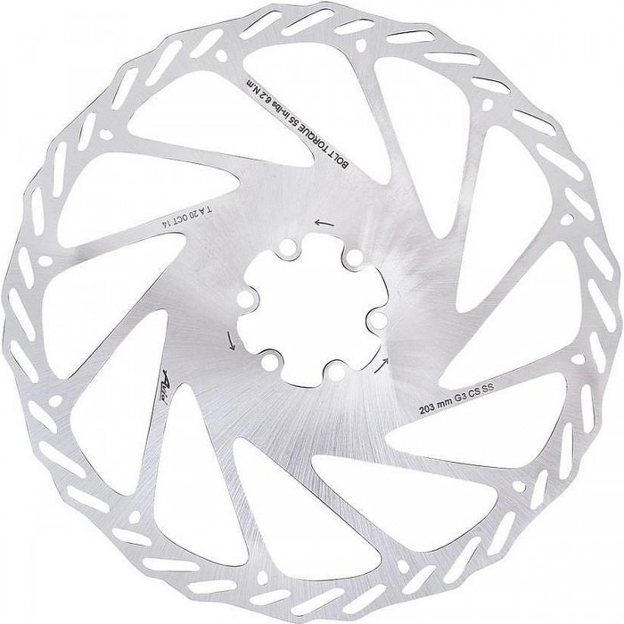 G3 CleanSweep 203mm Rotor - Performance and Durability with 6-Bolt Design - 1