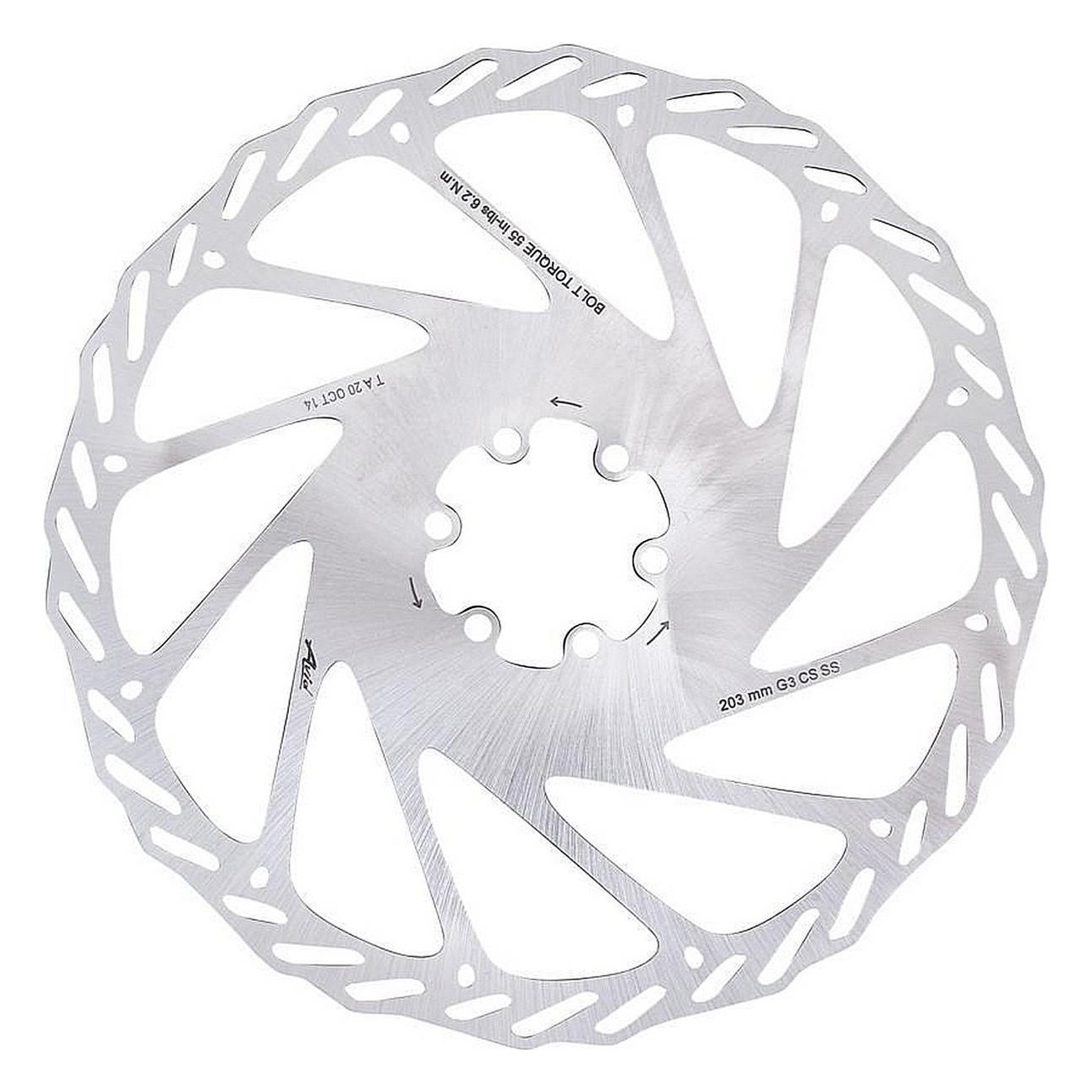 G3 CleanSweep 203mm Rotor - Performance and Durability with 6-Bolt Design - 1