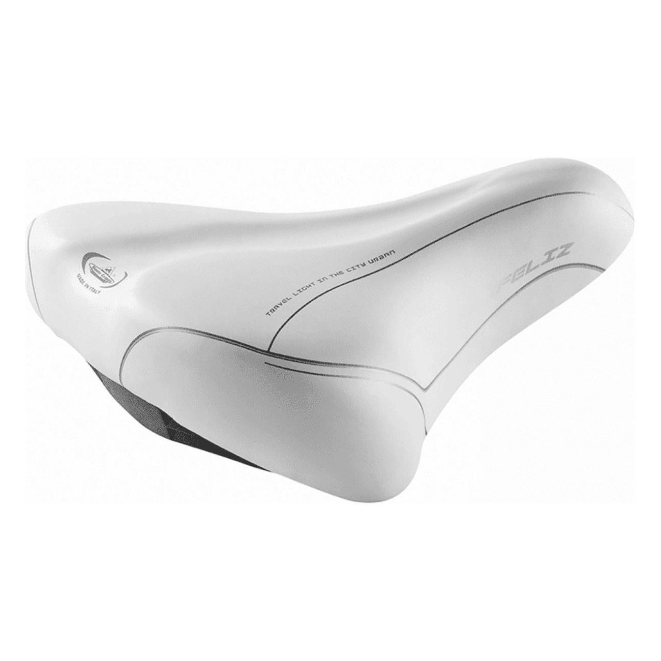 Sella Citybike Feliz Bianco 260x120 mm, 380g, Skay, Comfort e Stile per Bicicletta Urbana - 1 - Selle - 8051772127152