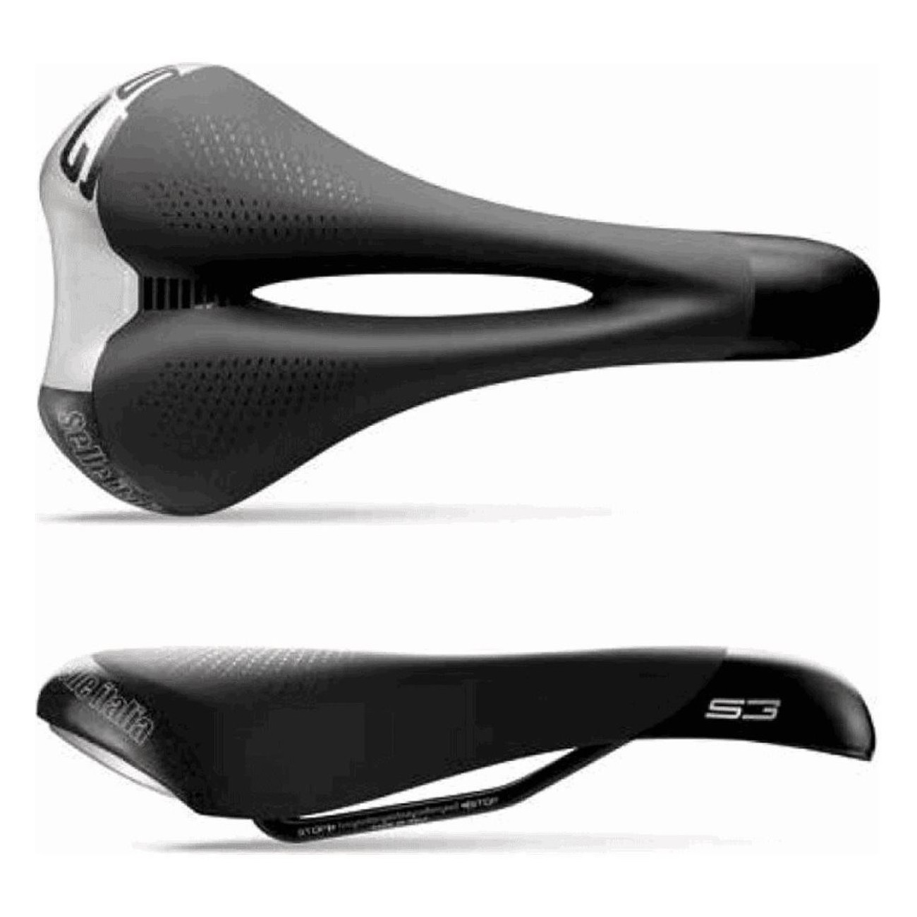 S3 Gel Flow Saddle Black 140x272mm - Comfort & Performance Sportouring, 365g - 1