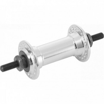 Silver Aluminum Front Hub 36 Holes with Bearings and 5/16'' Axle - 1