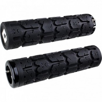 Empuñaduras Odi Grips Rogue V2.1 Lock-On Negras con Abrazaderas Negras 135mm - 1