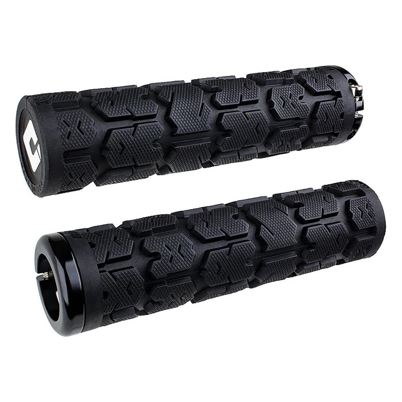 Impugnature Odi Grips Rogue V2.1 Lock-On Nero con Morsetti Neri, 135mm, per All Mountain, Freeride e Downhill - 1 - Manopole - 0