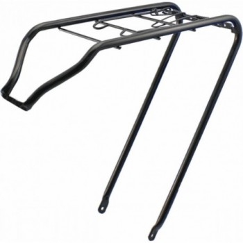 Black Steel Rear Rack for 28' Bicycles, 20kg Capacity - 1