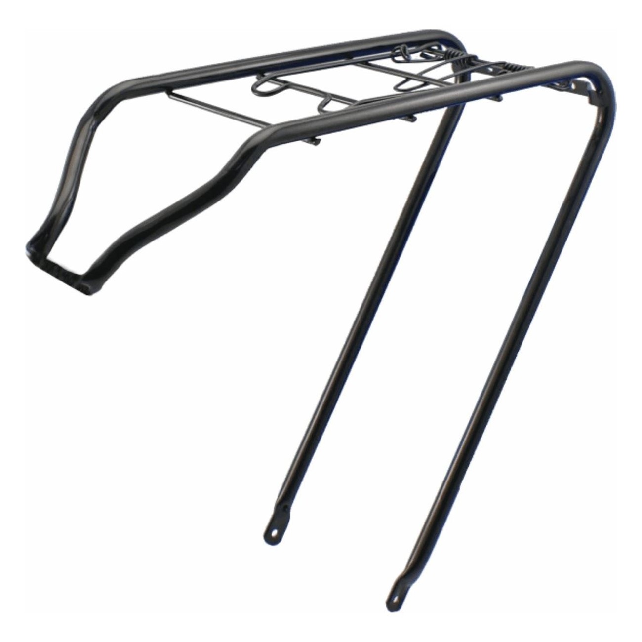 Black Steel Rear Rack for 28' Bicycles, 20kg Capacity - 1