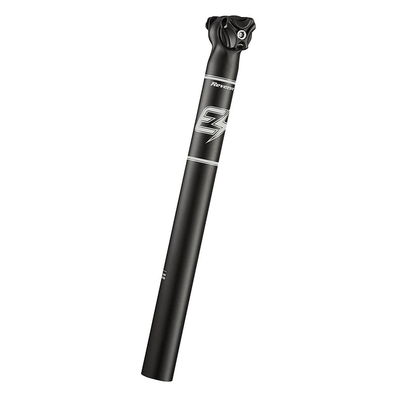 Reverse E-Force Seatpost 30.9mm 350mm Black-Grey Aluminum 6061-T6 for E-Bikes - 1