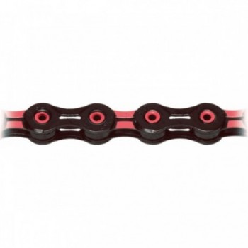 11v Kette X11SL DLC Schwarz-Rot mit 118 Gliedern und X-Bridge Technologie, 247g - 1