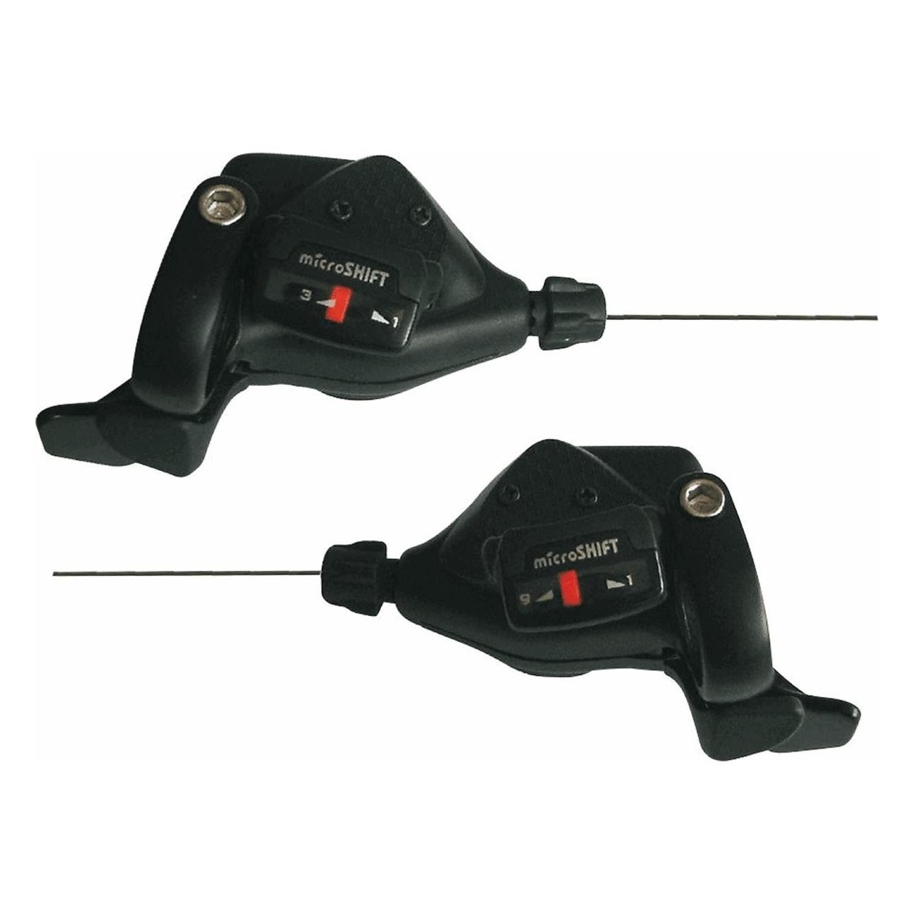 Comando Cambio MTB 3x9V in Alluminio Nero Compatibile SHIMANO - Coppia Leggera e Resistente - 1 - Comandi - 4710495433264