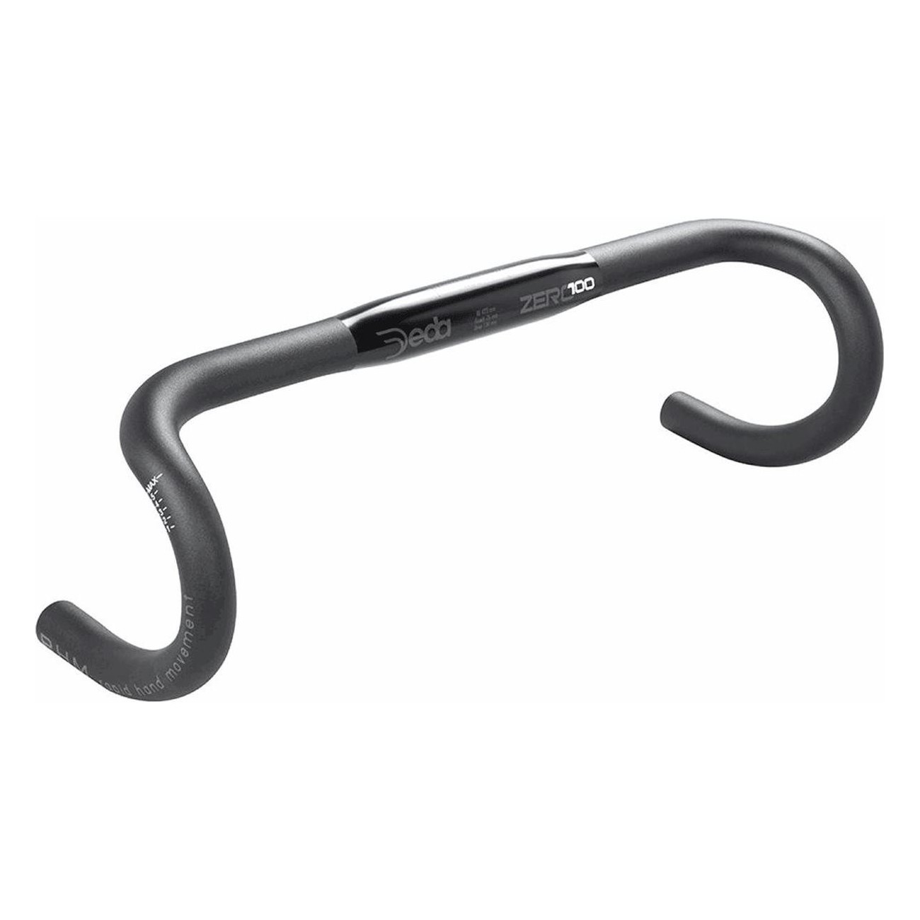 Guidon DEDA Road Zero100 RHM en Aluminium 31,7x420mm Noir - 1