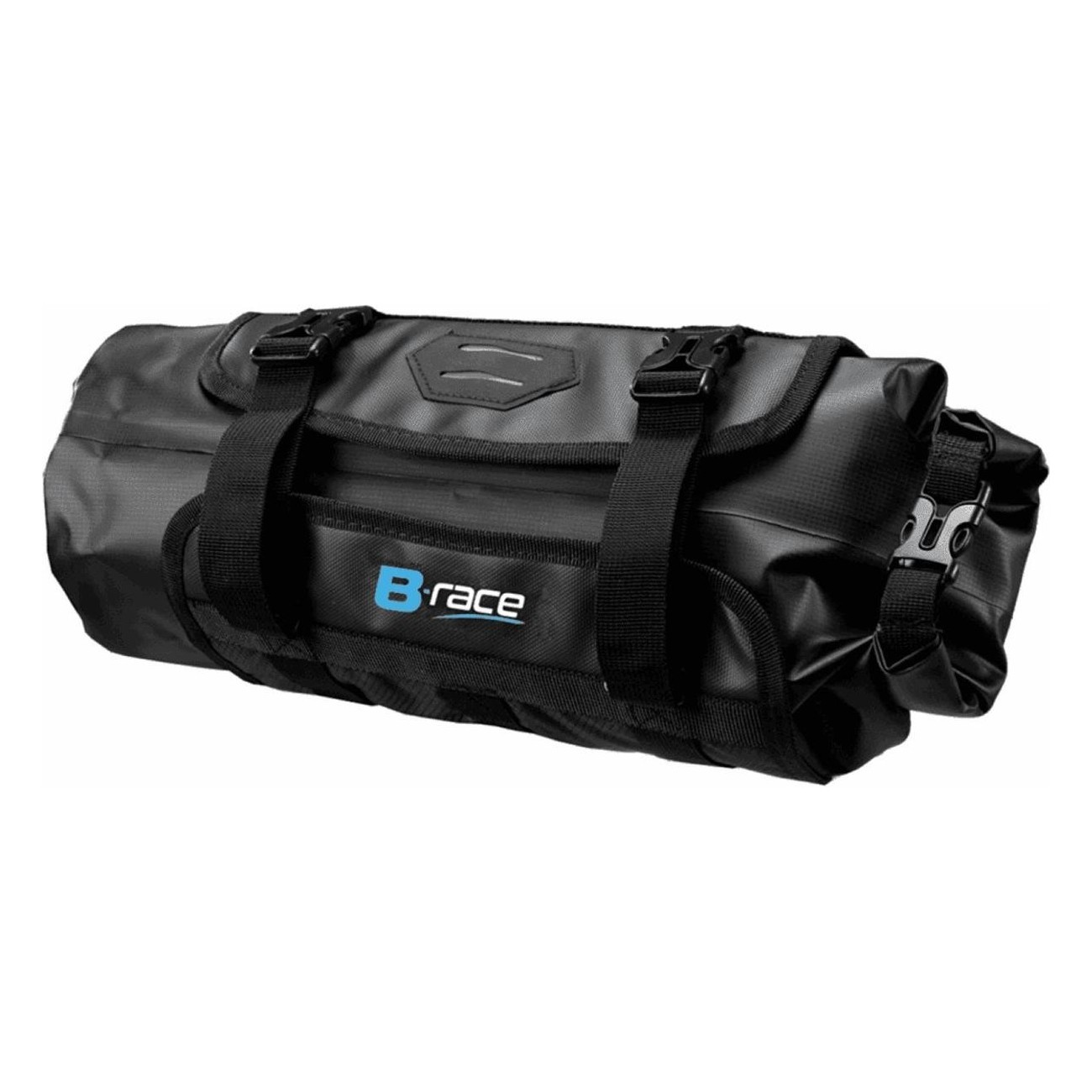 Bolsa de Manillar Impermeable 7L Negra de Nylon para Bikepacking - 40x15 cm - 1