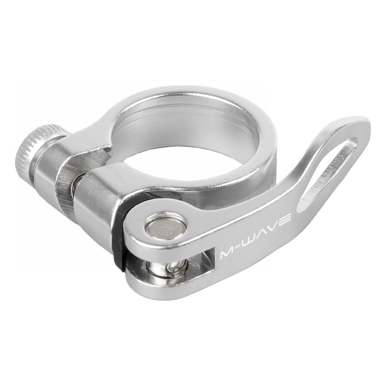 Collier de tige de selle M-Wave Clampy QR 31,8 mm en aluminium argenté - 1