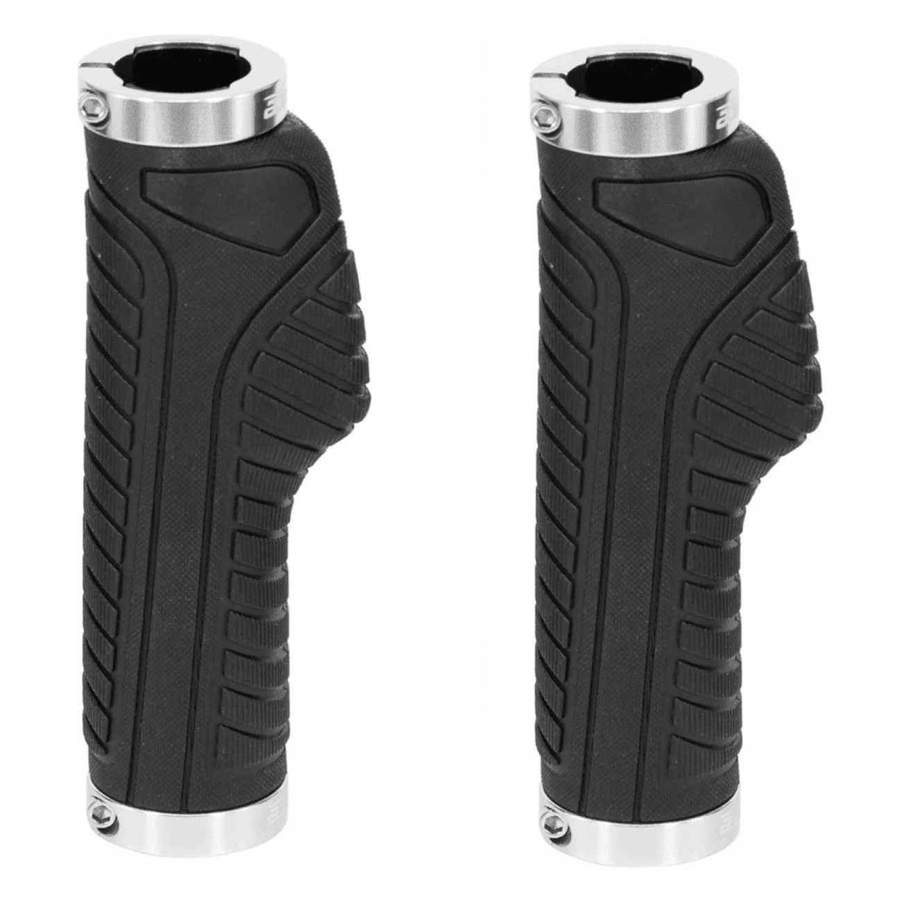 Ergonomic Rubber Grips Black/Grey for Adults - Optimal Comfort & Control - 1