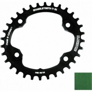 Couronne Ovale 32T Snaggletooth XT8000 Verte pour VTT Shimano 11/12V - 1