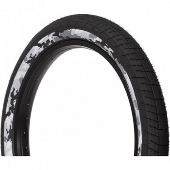 Pneu BMX Sting 20' x 2,35' 65 PSI Flanc Camouflage Noir/Neige - 1