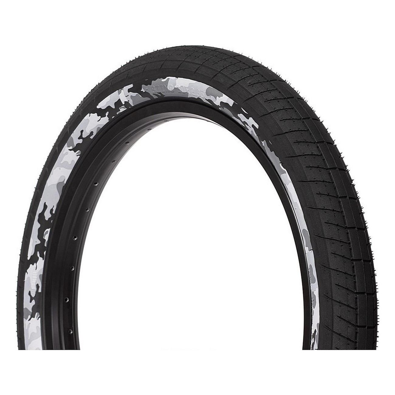 Pneu BMX Sting 20' x 2,35' 65 PSI Flanc Camouflage Noir/Neige - 1