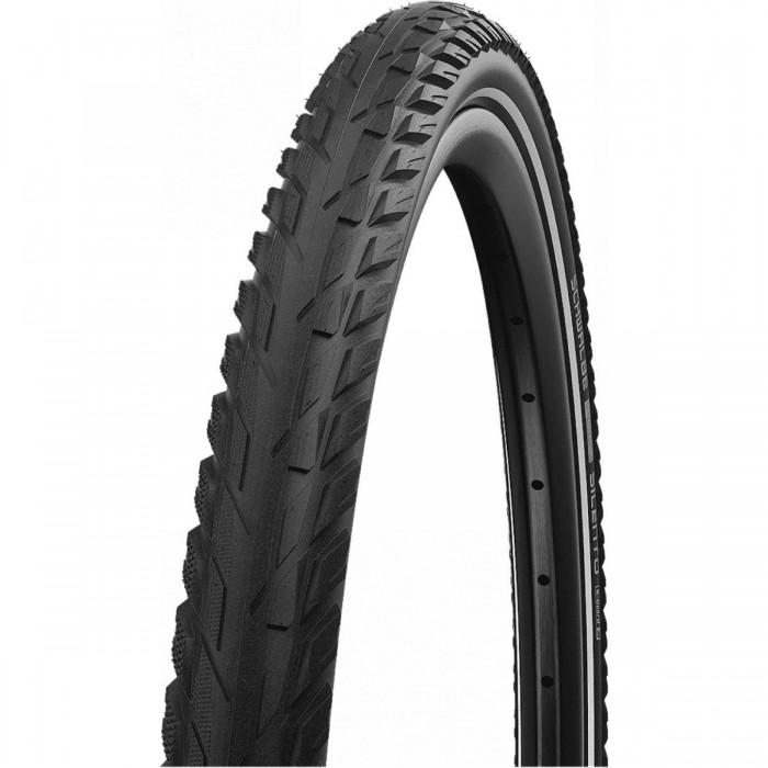 28' 700x40 Silento Black Reflex Rigid Tire for City Trekking - 1