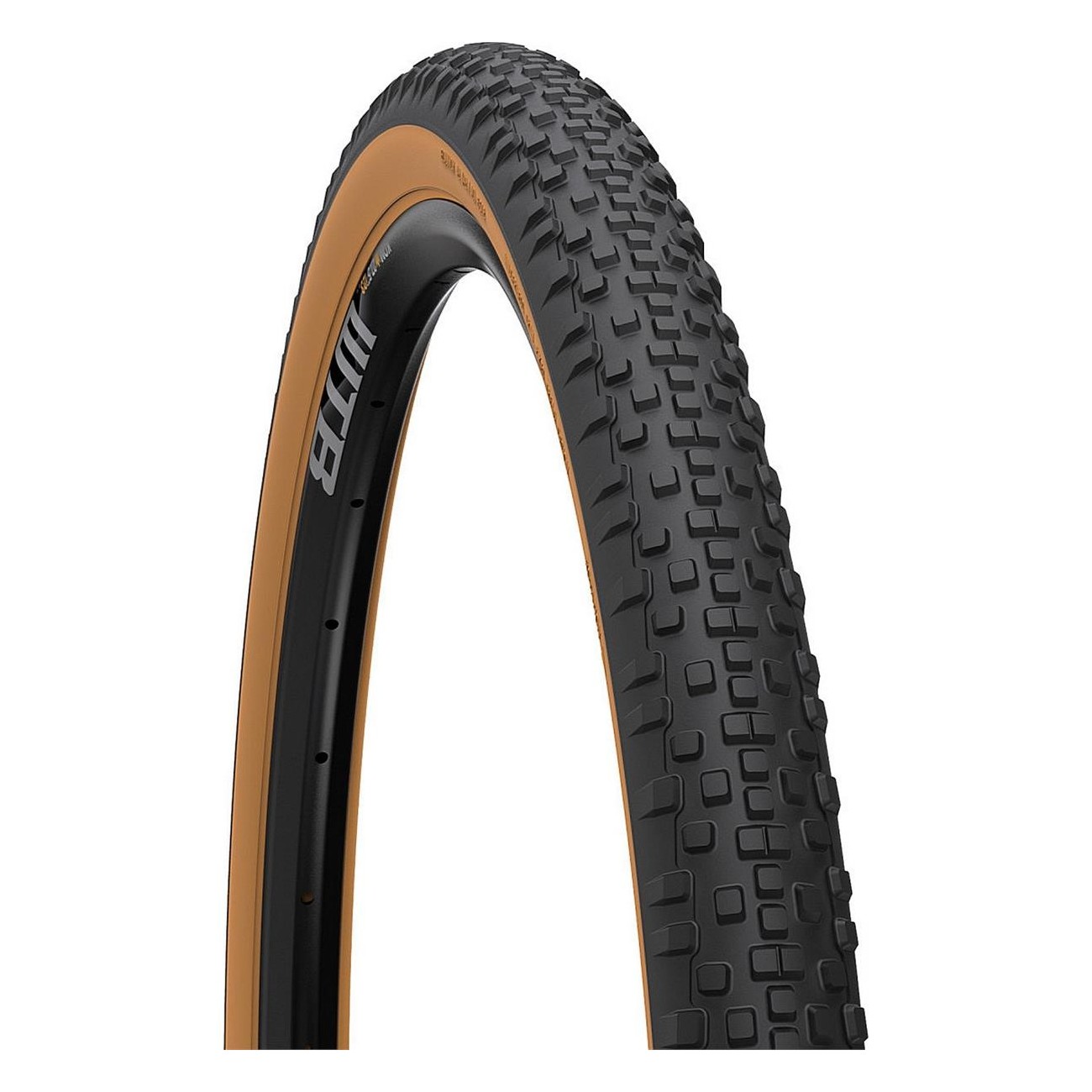 Pneu Gravel Resolute 700 x 42c TCS Léger, Roulement Rapide, Flanc Marron Clair - 1