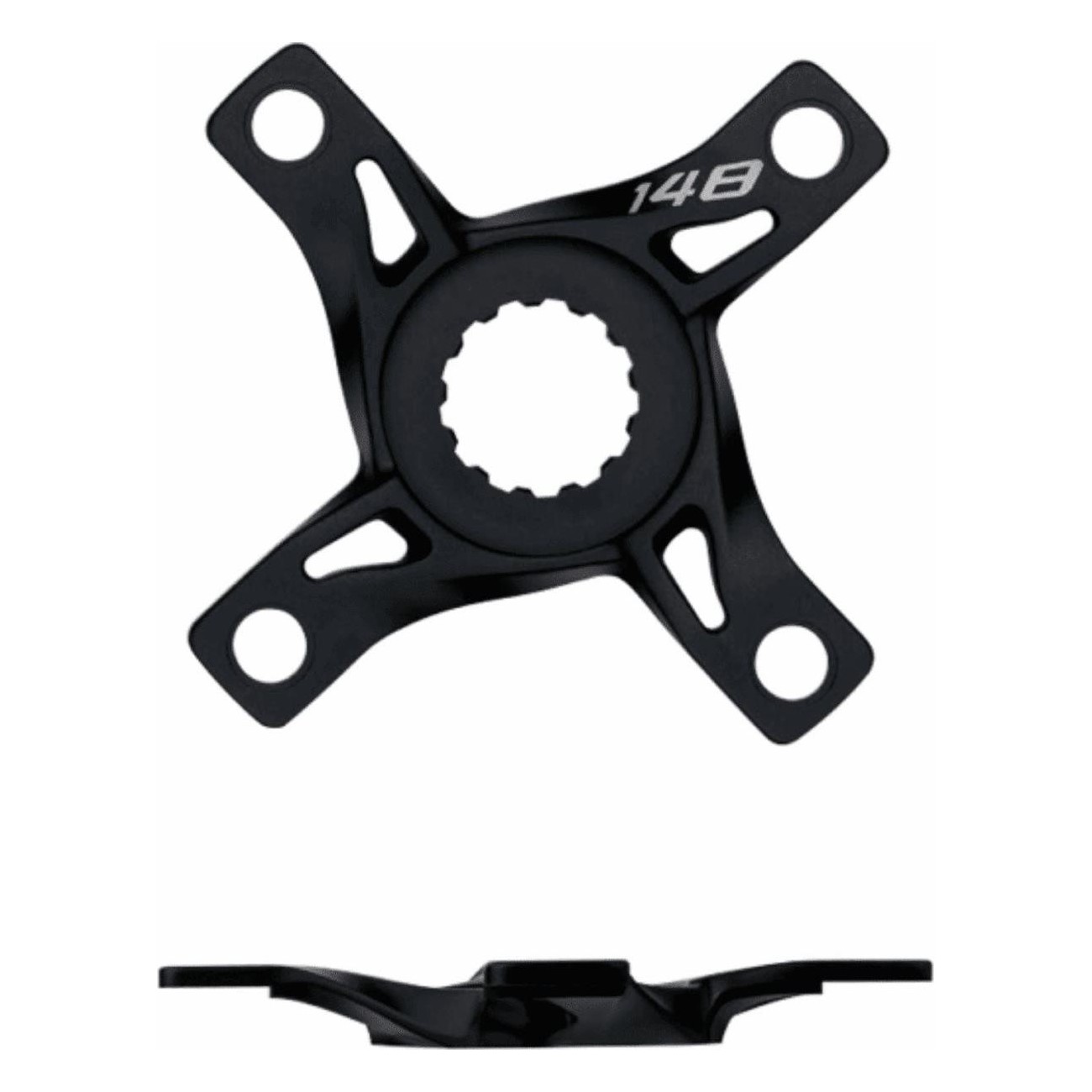 Black Anodized Aluminum Spider for Bosch Gen3 Motor, BCD 104 mm - 1