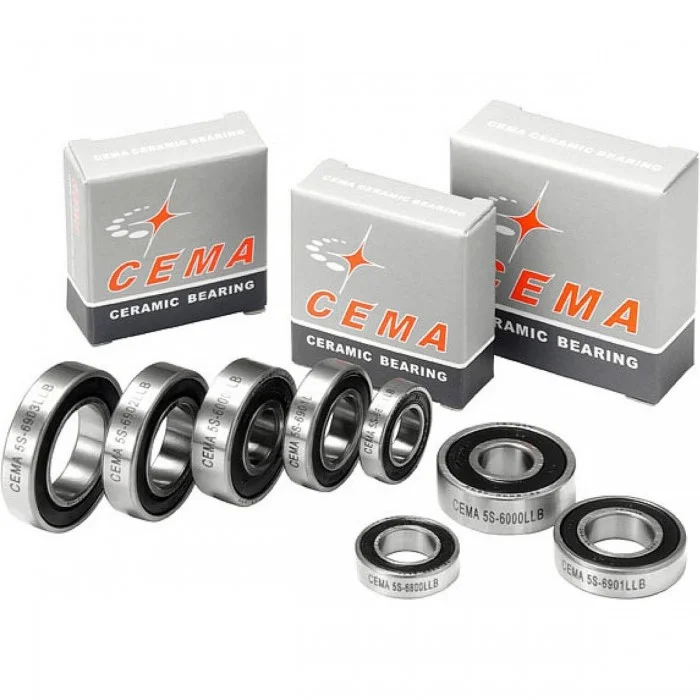 CEMA R6 Hub Bearing in Chrome Steel - 9.525 x 22.225 x 7.142 mm - 1