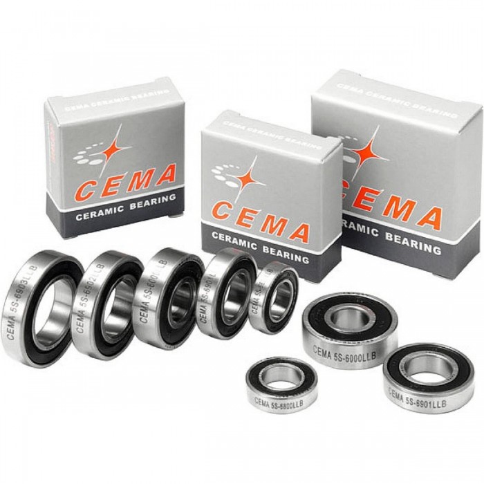 CEMA R6 Radlager aus verchromtem Stahl - 9.525 x 22.225 x 7.142 mm, doppelt abgedichtet - 1