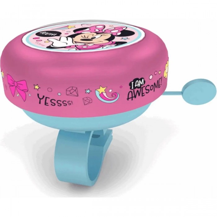 Timbre de Bicicleta Disney Minnie Rosa en Acero ø 55 mm para Niña - 1