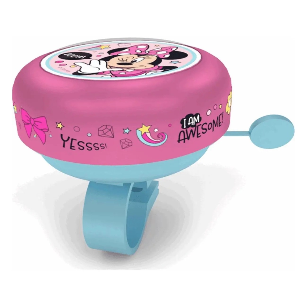 Timbre de Bicicleta Disney Minnie Rosa en Acero ø 55 mm para Niña - 1