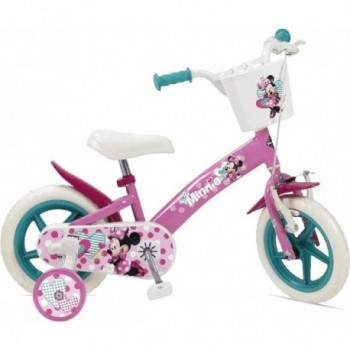 Bicicleta para Niños 12 Pulgadas Minnie - Diseño Seguro y Divertido - 1