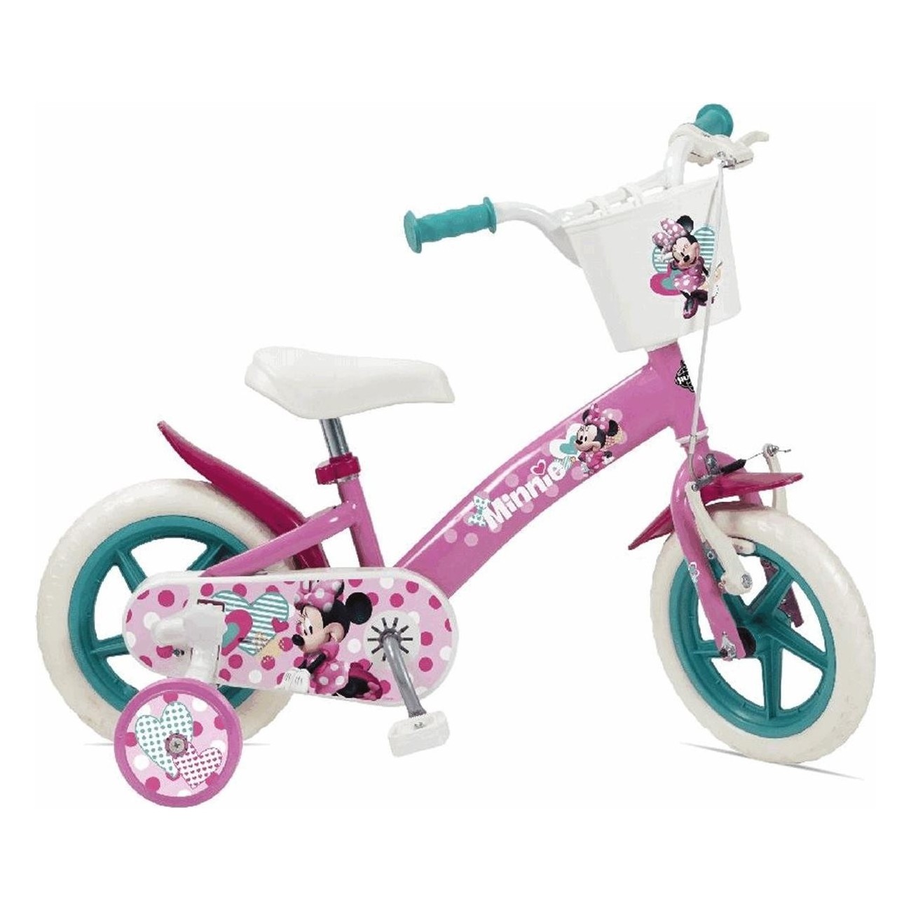 Bicicletta per Bambini 12 Pollici Minnie - Design Sicuro e Divertente - 1 - Bambino - 0324472243124