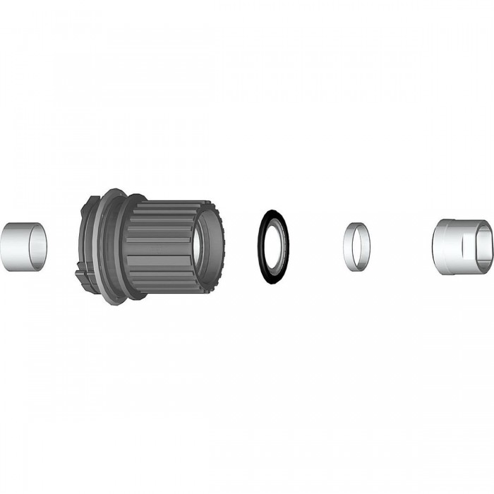 Mahle X20 Shimano Microspline Freewheel Set in Steel with Nuts - 1