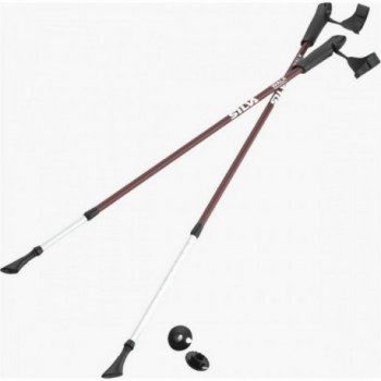 Silva 6061 Aluminum Trekking Poles with Rubber Handles, Adjustable 105-140 cm - 1