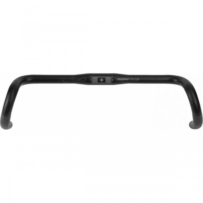 Black Aluminum Randonneur Handlebar for Gravel Bike, 31.8mm x 420mm - 1